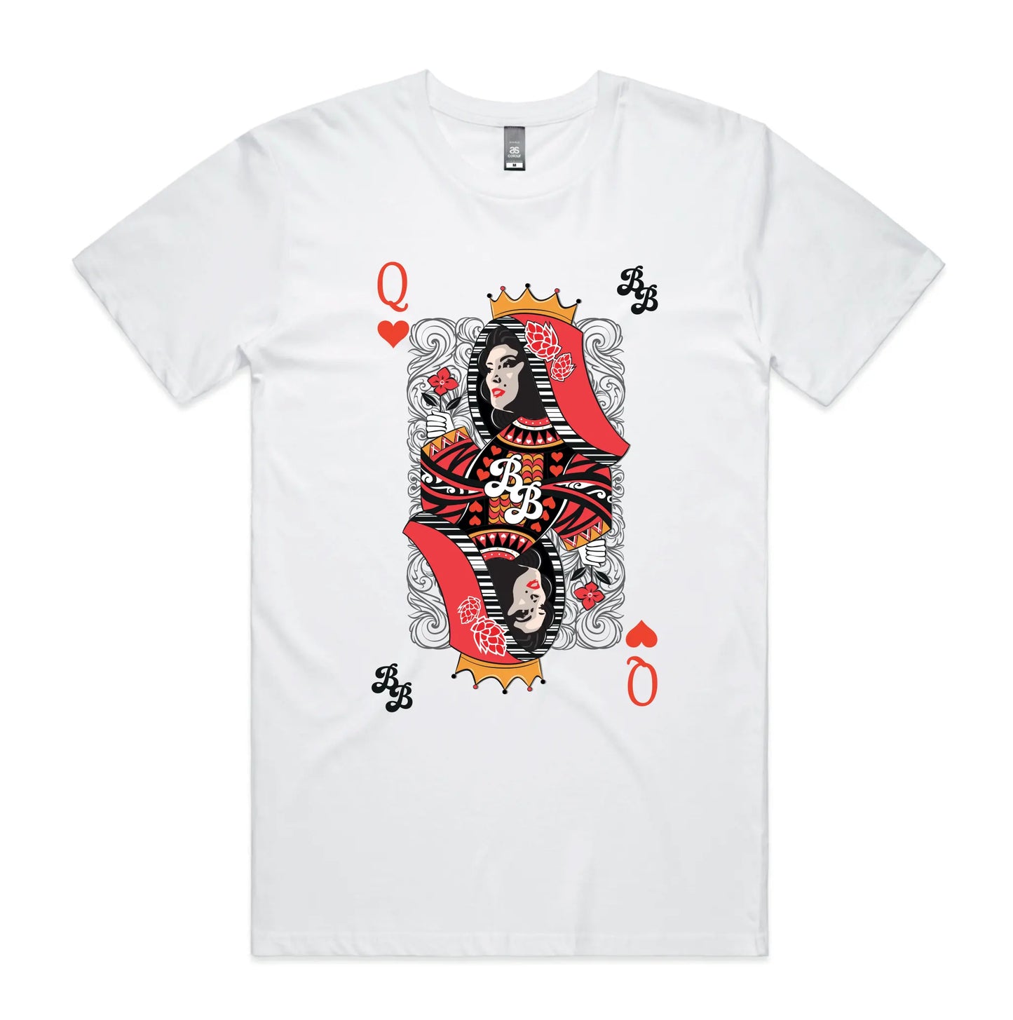 Queen of Hearts T-Shirt in White