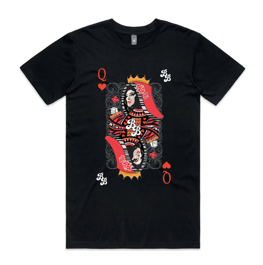 Queen of Hearts T-Shirt in Black